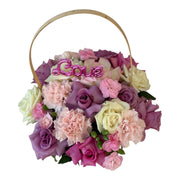 Love Basket Flower Arrangement